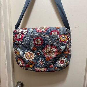 Vera Bradley Floral Patterned Laptop Shoulder Bag